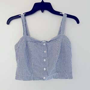 Brandy Melville Linen-Blend Crop top